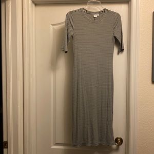 Gap midi striped gray dress size XS